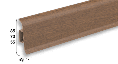 Плинтус напольный с центральной планкой