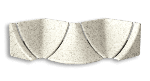 Комплектующие к плинтусу для столешницы во флоупаке