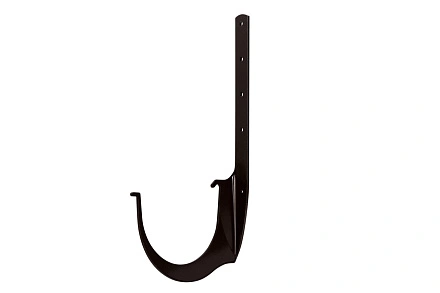 Кронштейн желоба новый, Металл, серия Элит, цвет Коричневый