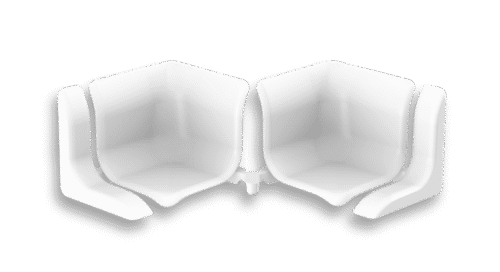 Комплектующие для бордюра универсального во флоупаке